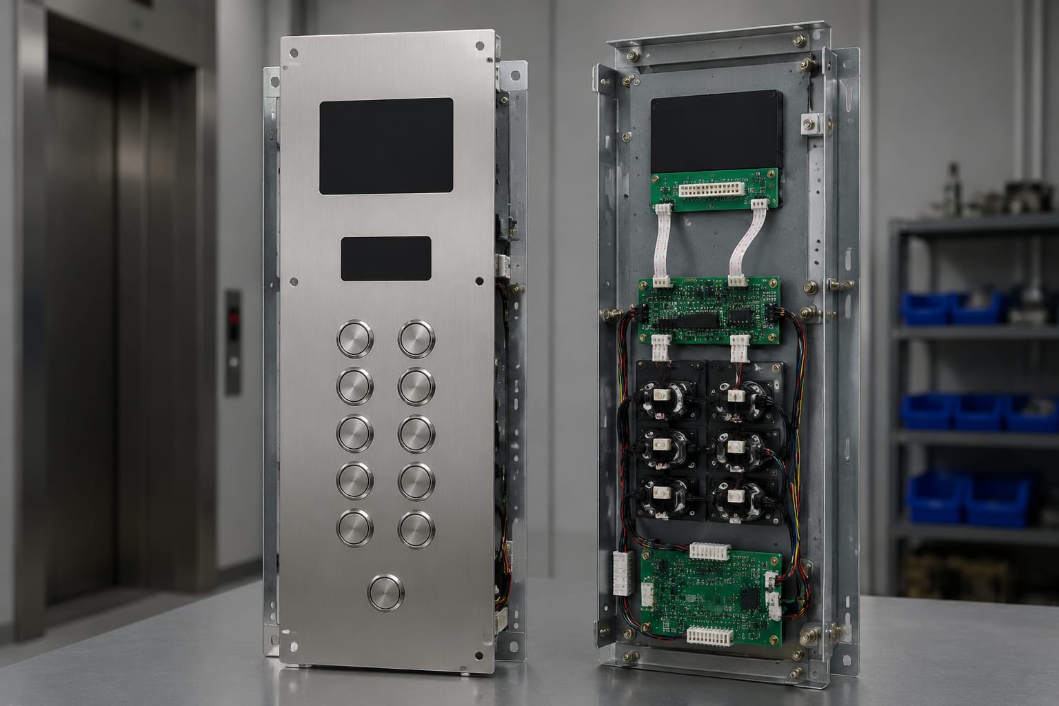 Panel de botones de ascensor: COP, LOP y repuestos