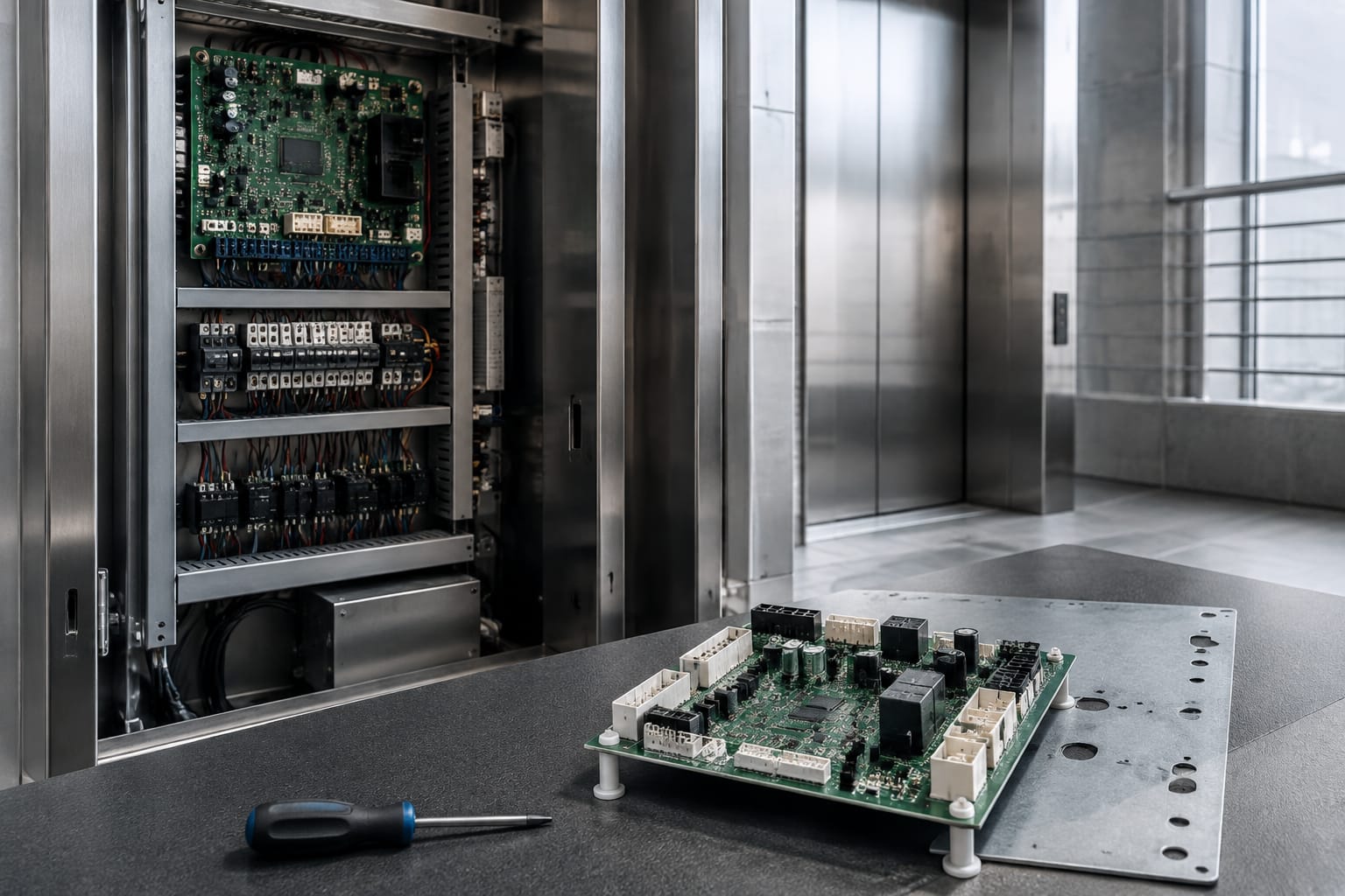 Panel de control de ascensor: fallas y reemplazo