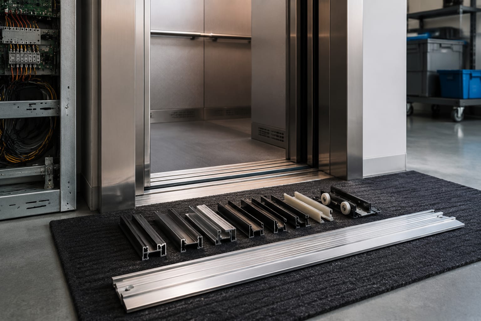 Elevator door sill: tipos, desgaste y reemplazo